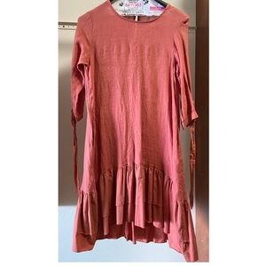 Desert Rose Italian Craft Linen Dress